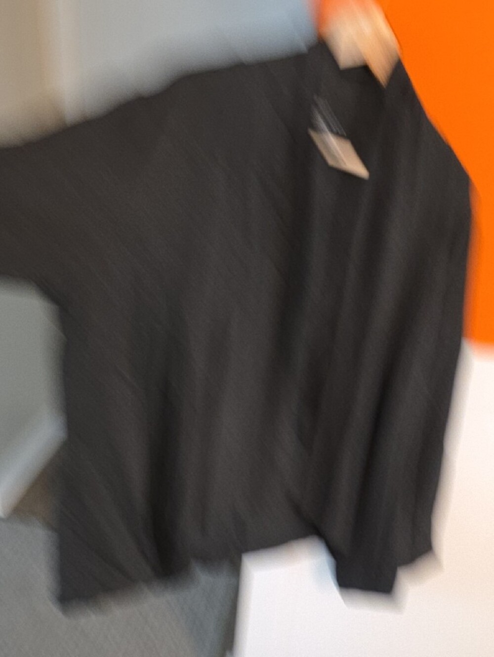 NWOT MAX & MIA Open-Front Charcoal Gray Cardigan - Picture 3 of 5